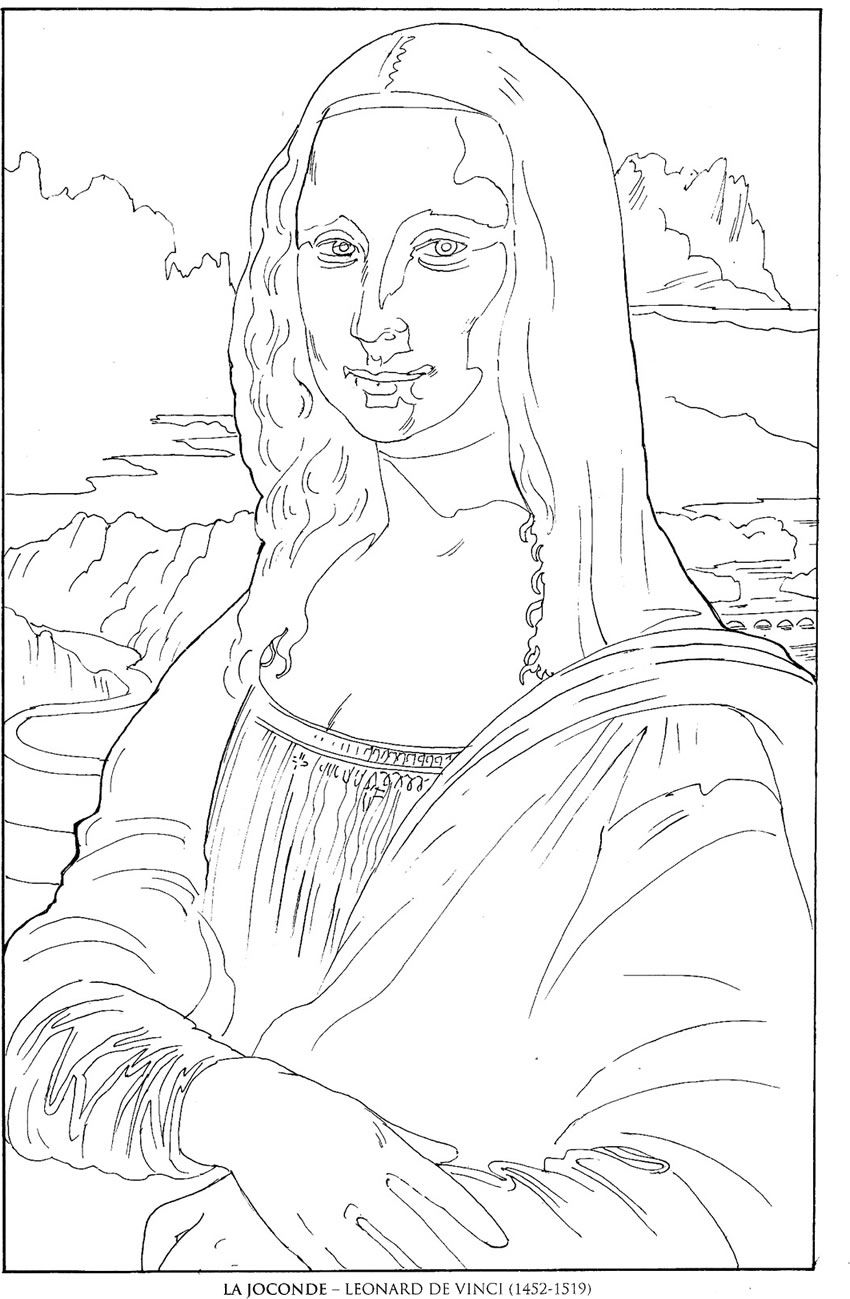 Get 85 Famous Paintings Coloring Pages Ideas 34