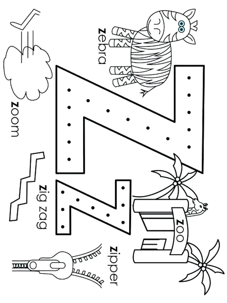 Get 85 Letter Z Coloring Pages Ideas 60