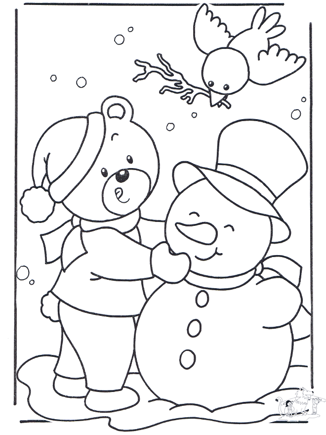 Get 85 Winter Coloring Pages For Preschoolers Ideas 1