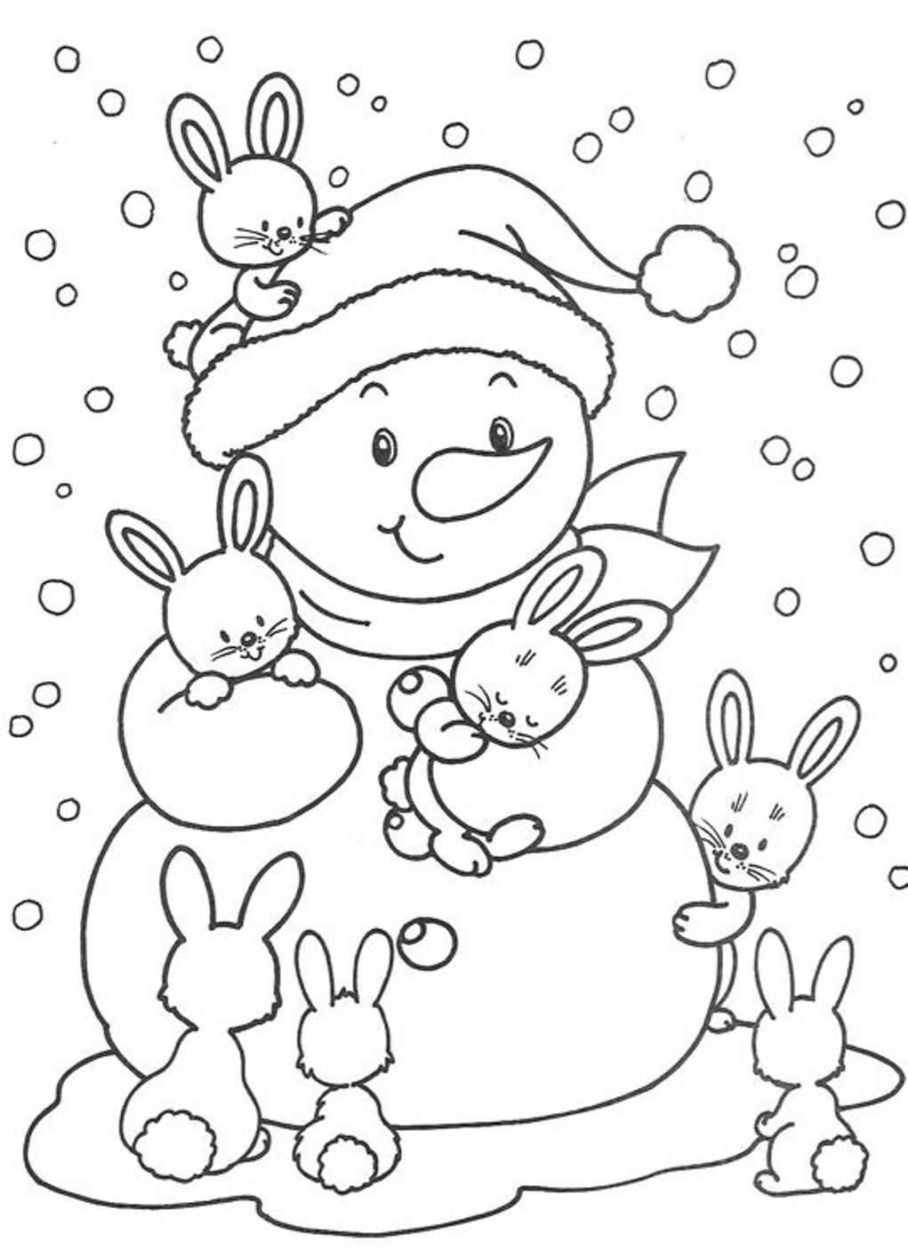 Get 85 Winter Coloring Pages For Preschoolers Ideas 6